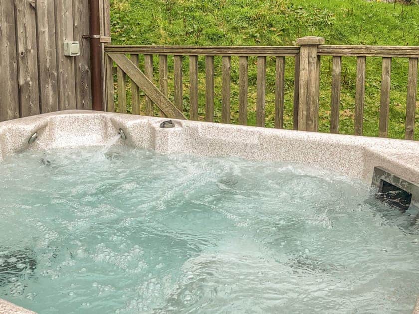 Hot tub | Lord Galloway Lodge 35 - Conifer Lodges, Newton Stewart