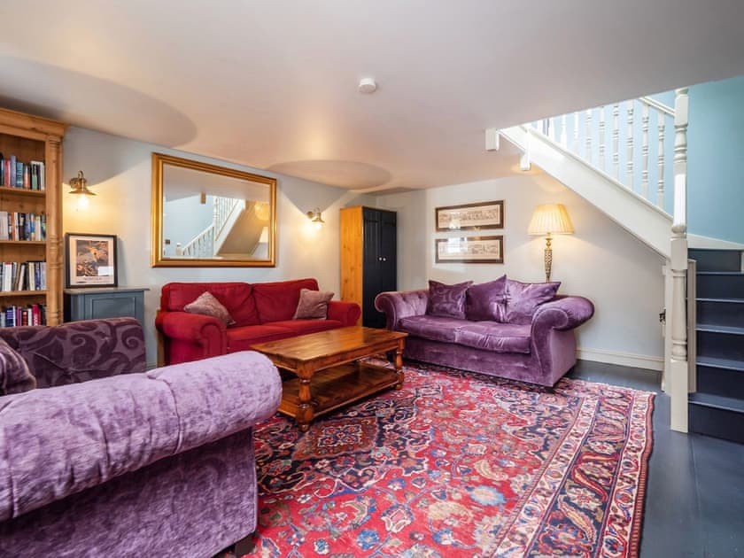 Snug with stairs to mezzanine bedroom | The Norfolk Broads CottageFarthings, Wroxham
