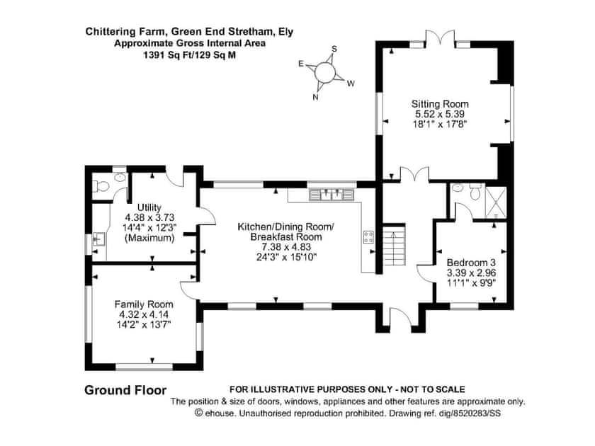 Floor plan | Chittering Farm, Stretham, Ely