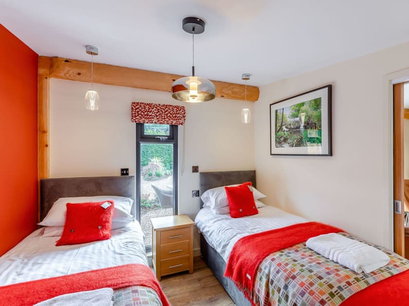 Twin bedroom | Fioled - The Secret Garden, Llagadfan, Welshpool