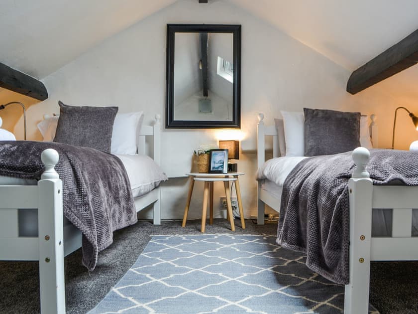 Twin bedroom | Roses Cottage, Santon, near Holmrook