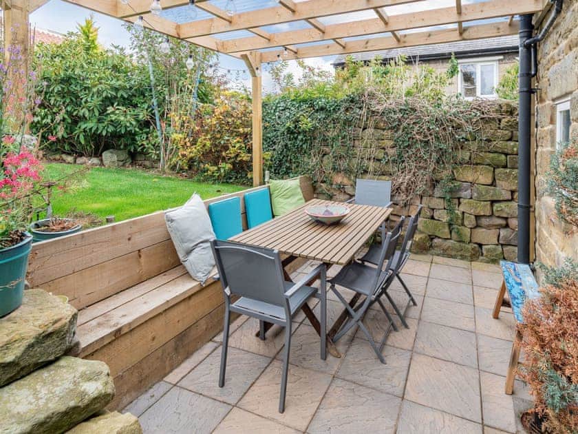 Outdoor area | Vinca Cottage, Burniston, near Scarborough