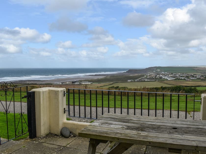 Outdoor area | Beach View, Widemouth Bay