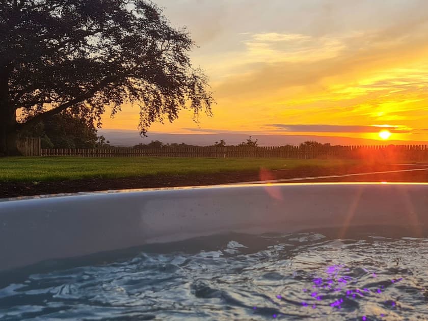 View from the hot tub | Drift House, Edge, near Malpas