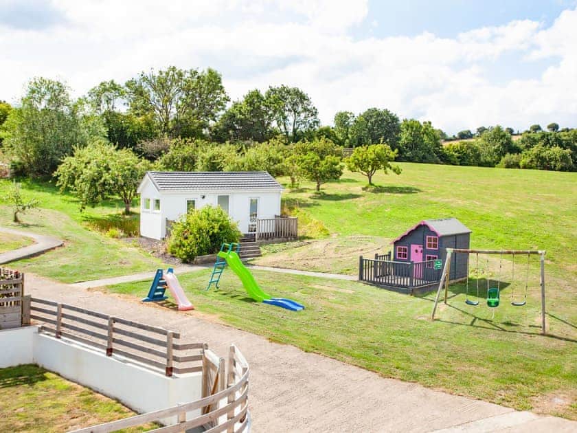 Children’s play area | Honey Pippin, Florina - Horselake Farm Cottages, Cheriton Bishop