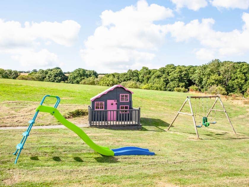 Children’s play area | Honey Pippin, Florina - Horselake Farm Cottages, Cheriton Bishop