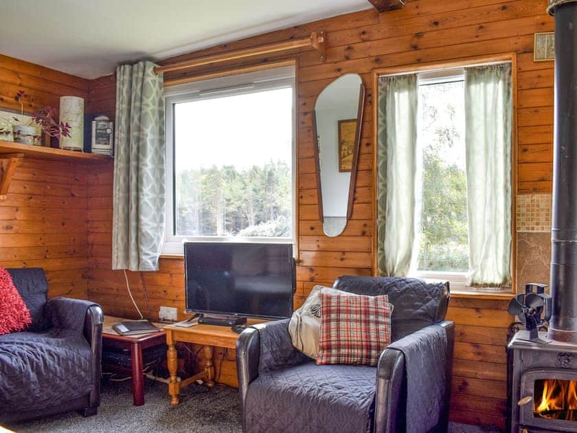 Living area | The Chalet - Mondhuie Self Catering Chalets, Nethy Bridge