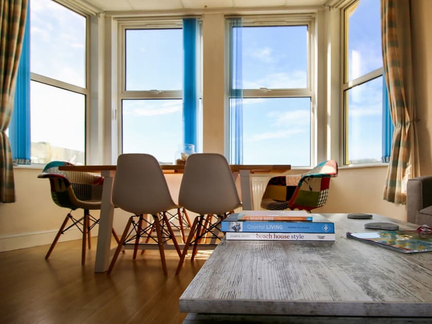 Dining Area | Beach Front Apartment, Tywyn