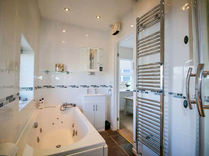 Bathroom | Beach Front Apartment, Tywyn