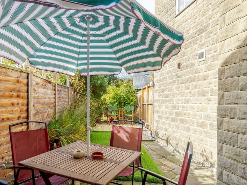 Outdoor area | Barbers Bolthole, Masham