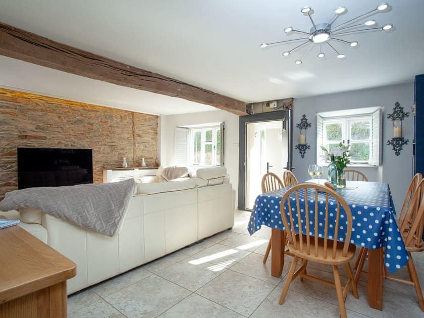 Living room/dining room | The Barn House, Ugborough