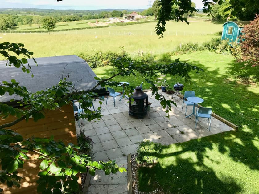 View from upper terrace | Treetops - Treetops Retreats, Hailsham