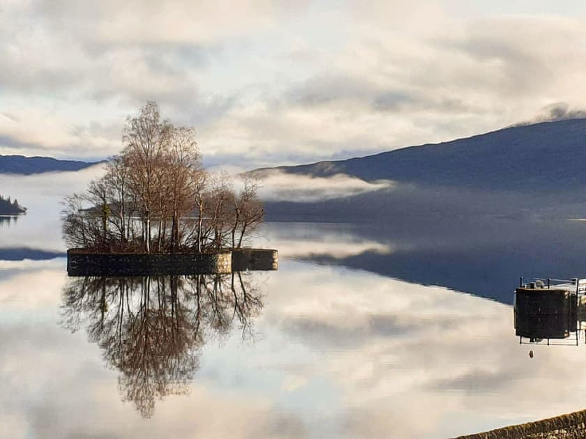 Bedroom view  | Lochside Apartment - Lochside Holidays, Stronachlachar