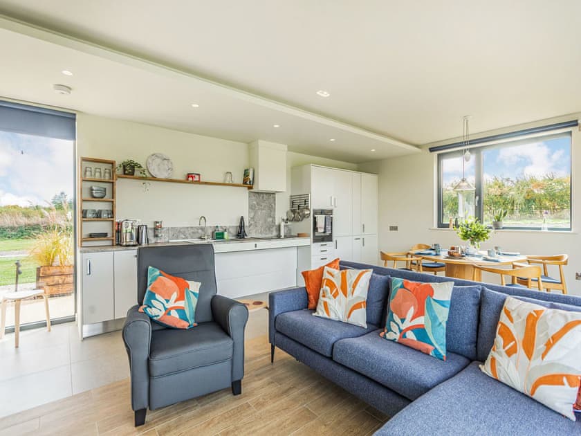 Open plan living space | Daisy Lodge - Meadow Lodges - Daisy Lodge, Boothby Pagnell