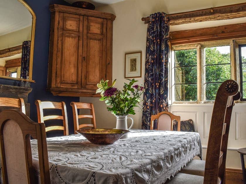Dining room | Lea Hall Farmhouse, Tissington, near Ashbourne