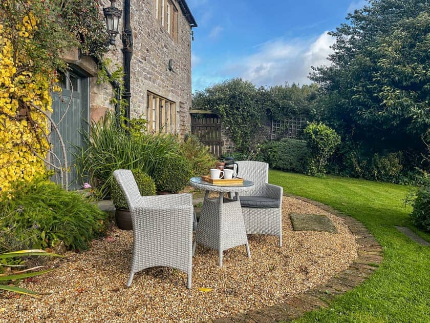 Sitting-out-area | Lea Hall Farmhouse, Tissington, near Ashbourne