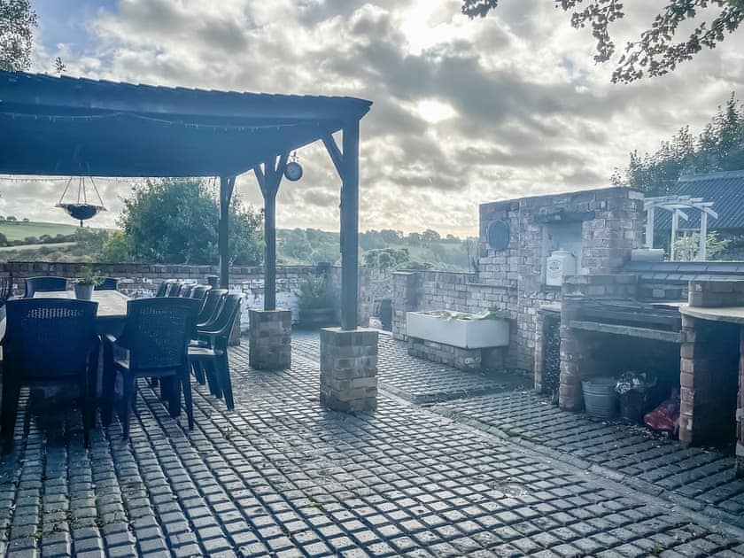 Patio | Lea Hall Farmhouse, Tissington, near Ashbourne