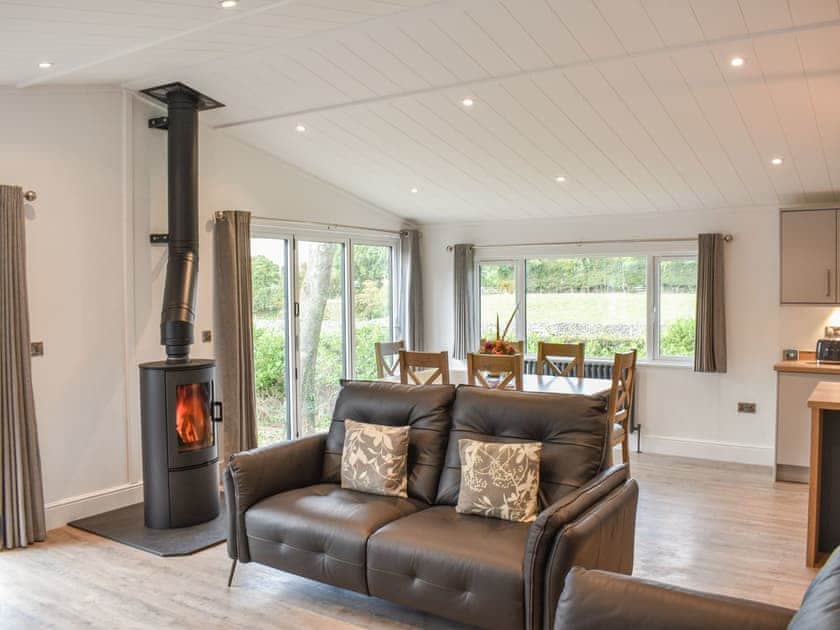 Open plan living space | The Woodland - Oaklands Country Park, Great Strickland