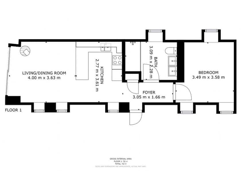 Floor plan | Trequean Barn - Trequean Properties, Helston