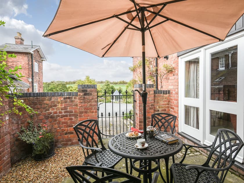 Patio | The Old Coach House - Hanley Farm, Hook-a-Gate, near Shrewsbury