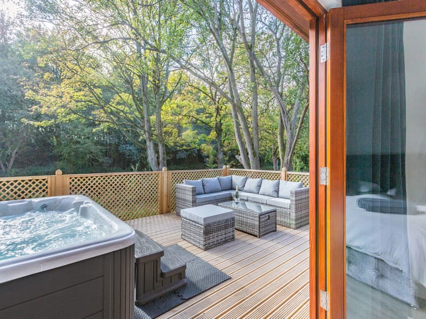 Outdoor area | Waterside Lodge Six - Ashgrove Country Park - to be linked with UK33351, UK13038, UK33350 etc., Elland