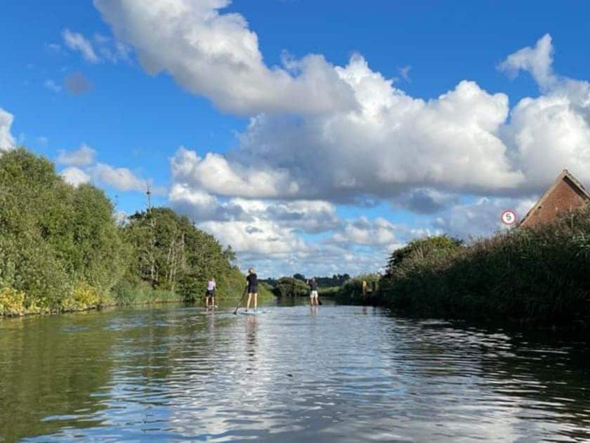 Paddleboarding locally | Beehive Cottage, Beccles