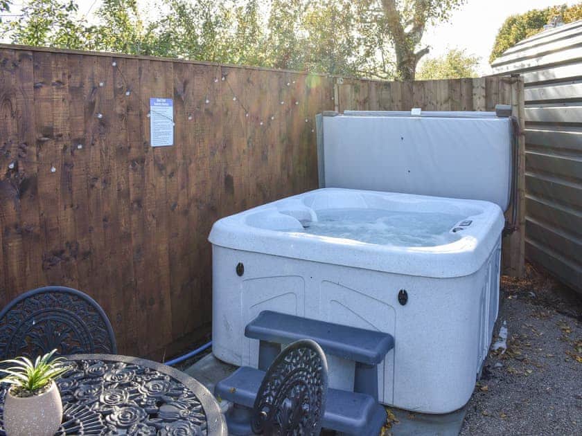 Hot tub | Privet Pod - Stuarts Farm, Lathom, near Southport