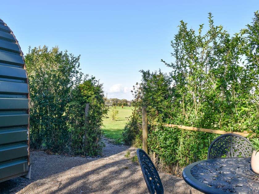 Outdoor area | Privet Pod - Stuarts Farm, Lathom, near Southport