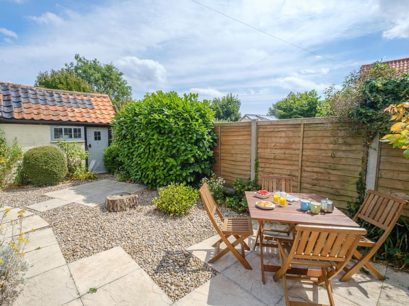 Patio | Crown Cottage, Knodishall, near Aldeburgh