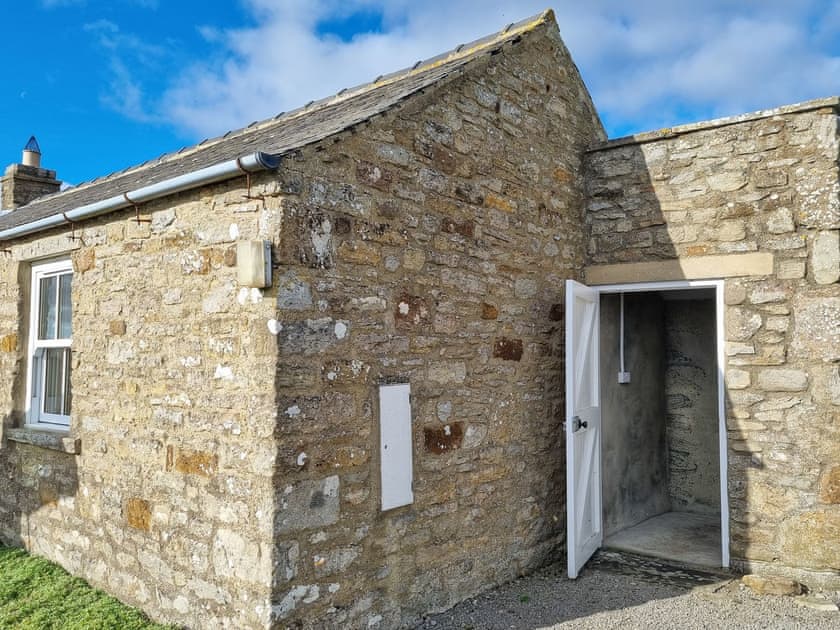 Secure outdoor shed suitable for storing bikes | Buckswell Cottage, Baldersdale, near Barnard Castle
