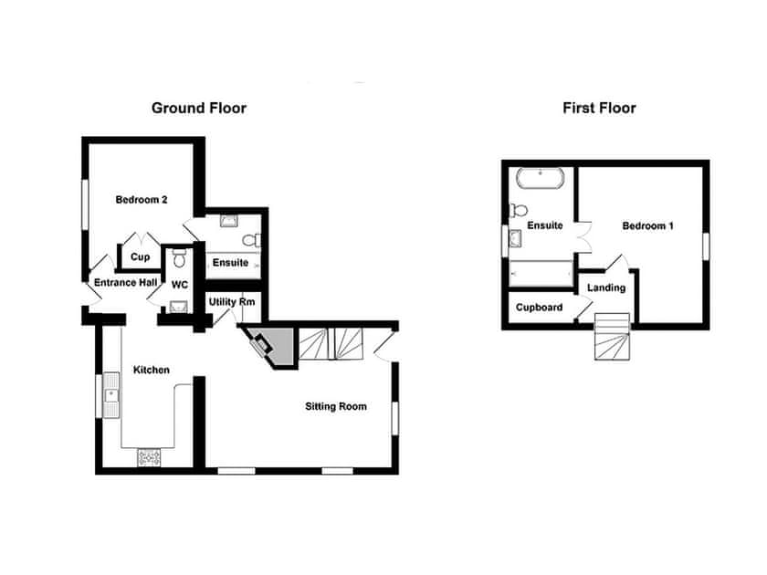Floor plan | Holt Coach House, Edwardstone