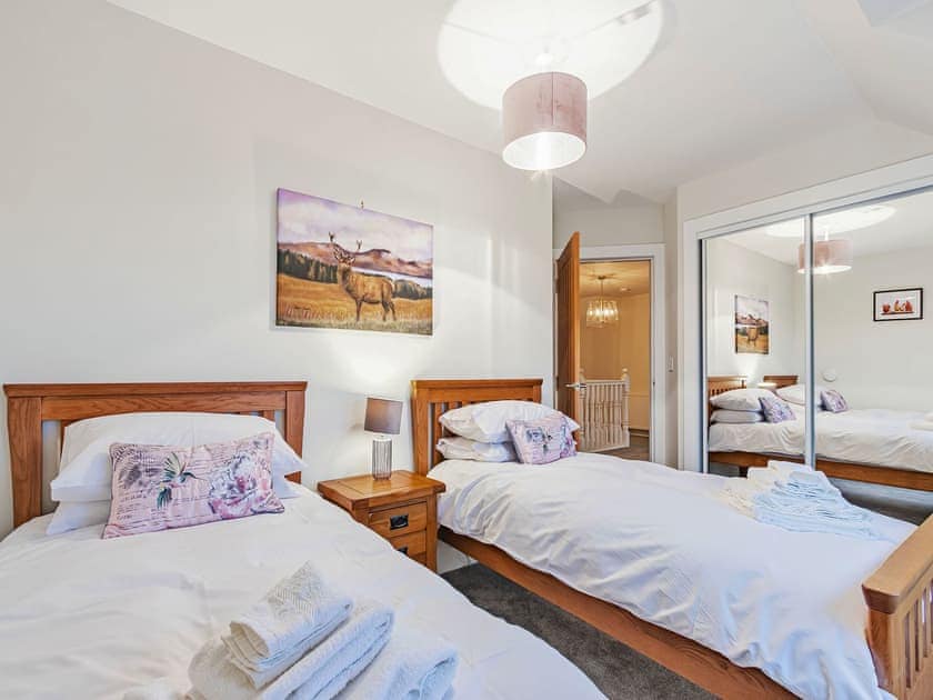 Twin bedroom | Gartclach - Gartclach Farm, Gartmore, near Stirling