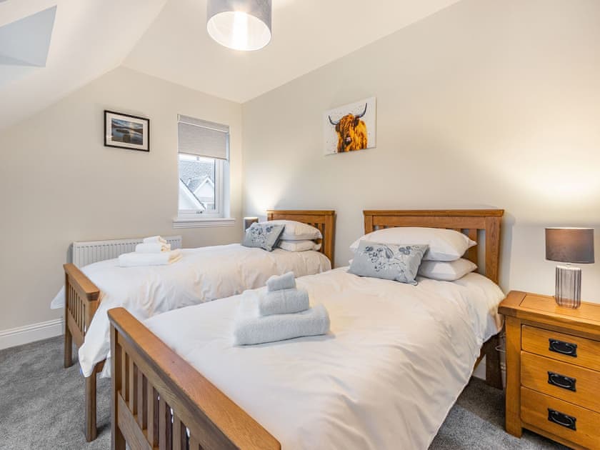 Twin bedroom | Fiadh Ruadh - Gartclach Farm, Gartmore, near Stirling