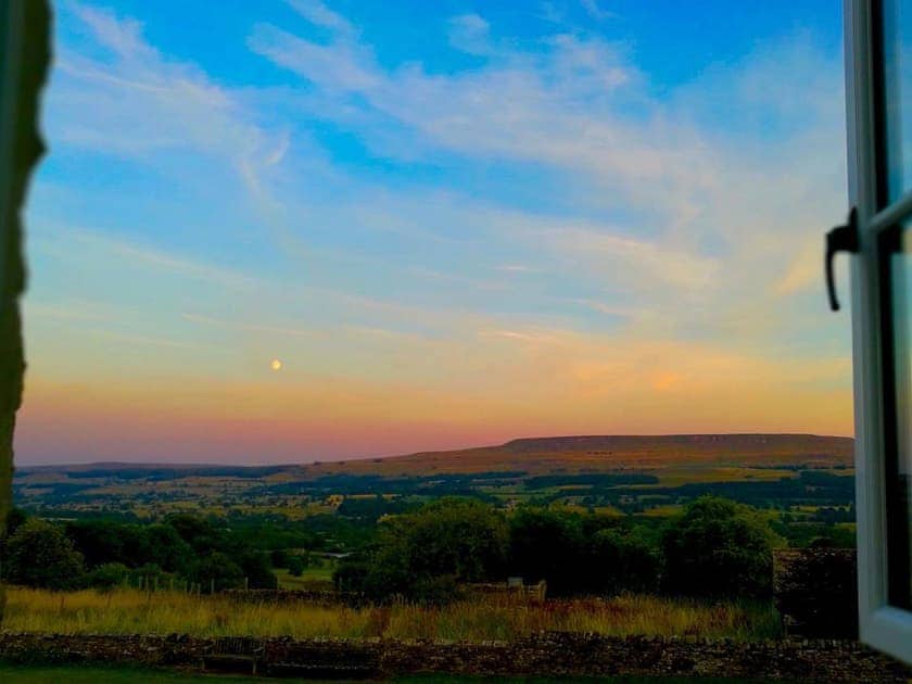 Evenig view from the bedroom window | Lawson’s Studio, Castle Bolton, near Leyburn