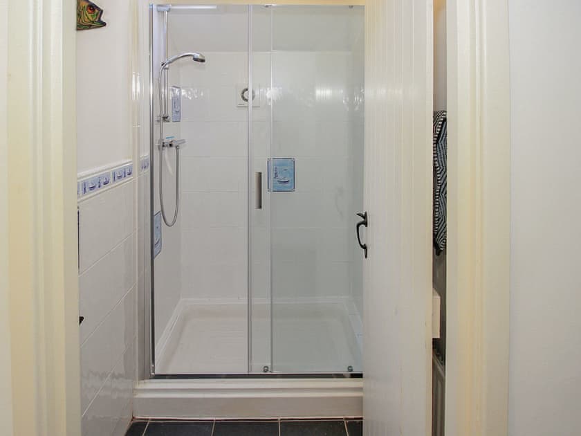 Shower room 2 - only a shower in this room (upper ground floor level)  | Former Farmhouse, Llanbedr