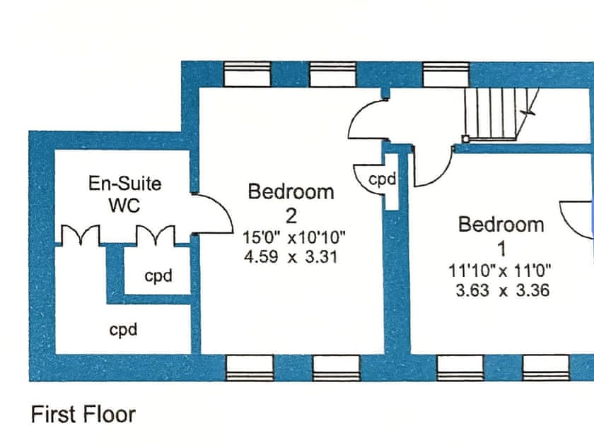 Floor plan | Holly Cottage, Palnackie, near Castle Douglas