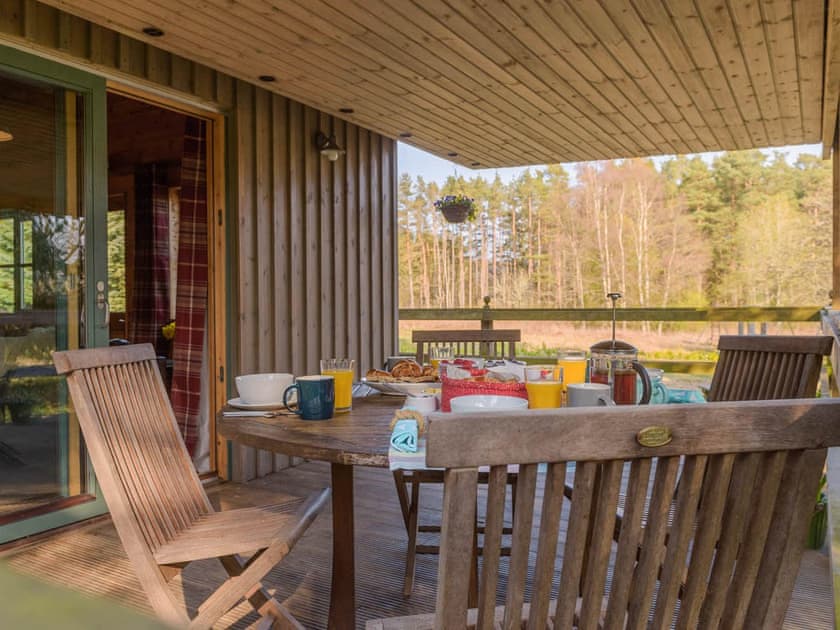 Terrace | Woodend Lodges- Ben Macdui - Woodend Lodges, Glassel, near Banchory