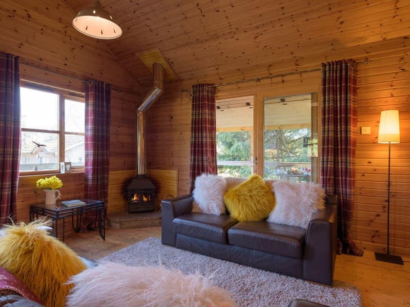 Living area | Woodend Lodges- Ben Macdui - Woodend Lodges, Glassel, near Banchory