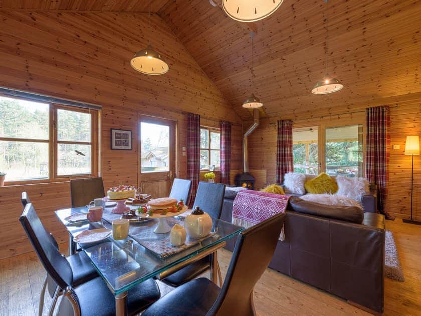 Open plan living space | Woodend Lodges- Ben Macdui - Woodend Lodges, Glassel, near Banchory