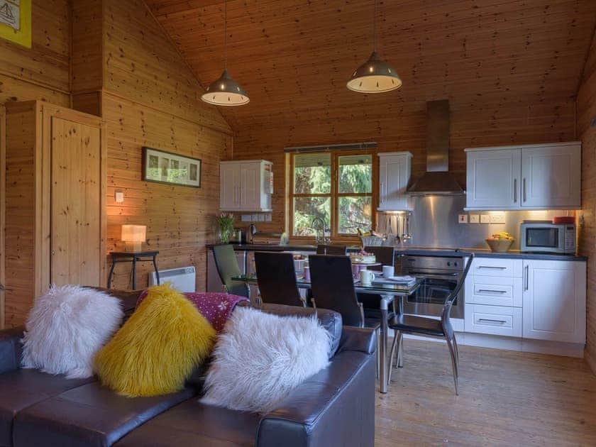 Open plan living space | Woodend Lodges- Ben Macdui - Woodend Lodges, Glassel, near Banchory