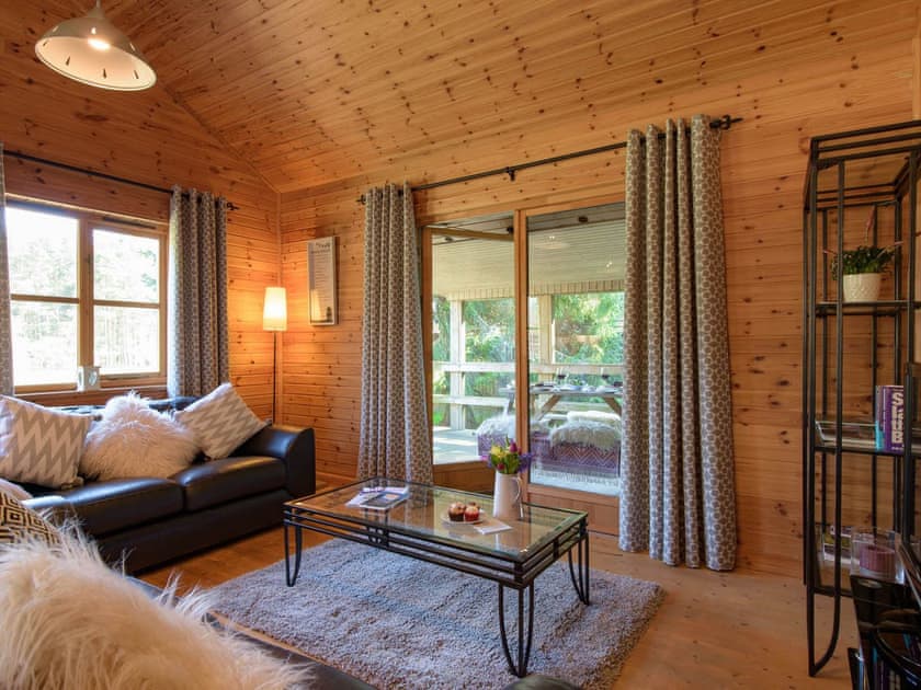Living area | Clachnaben - Woodend Lodges, Glassel, near Banchory