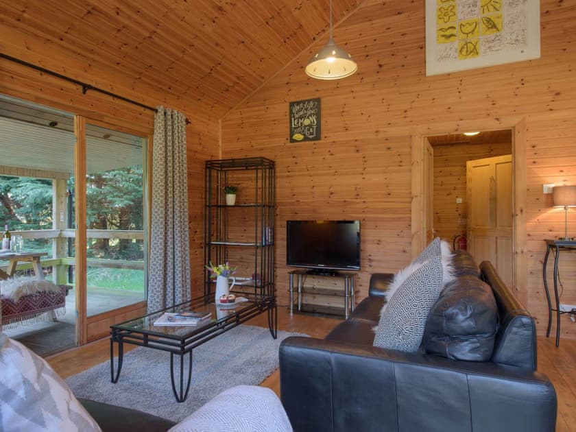 Living area | Clachnaben - Woodend Lodges, Glassel, near Banchory