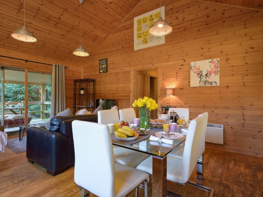 Open plan living space | Clachnaben - Woodend Lodges, Glassel, near Banchory