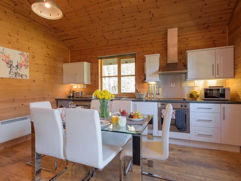 Open plan living space | Clachnaben - Woodend Lodges, Glassel, near Banchory