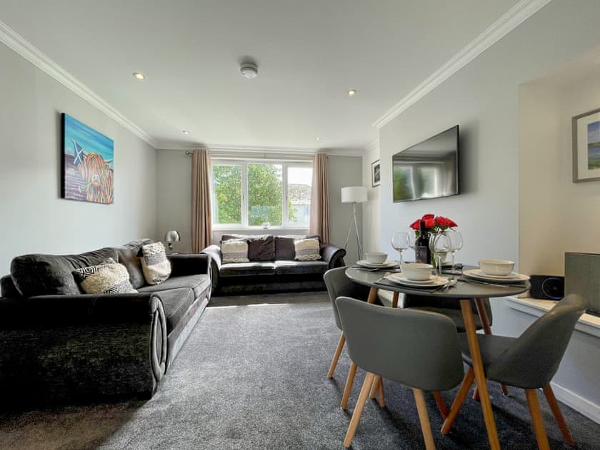 Living room/dining room | Lochiel Apartment, Fort William