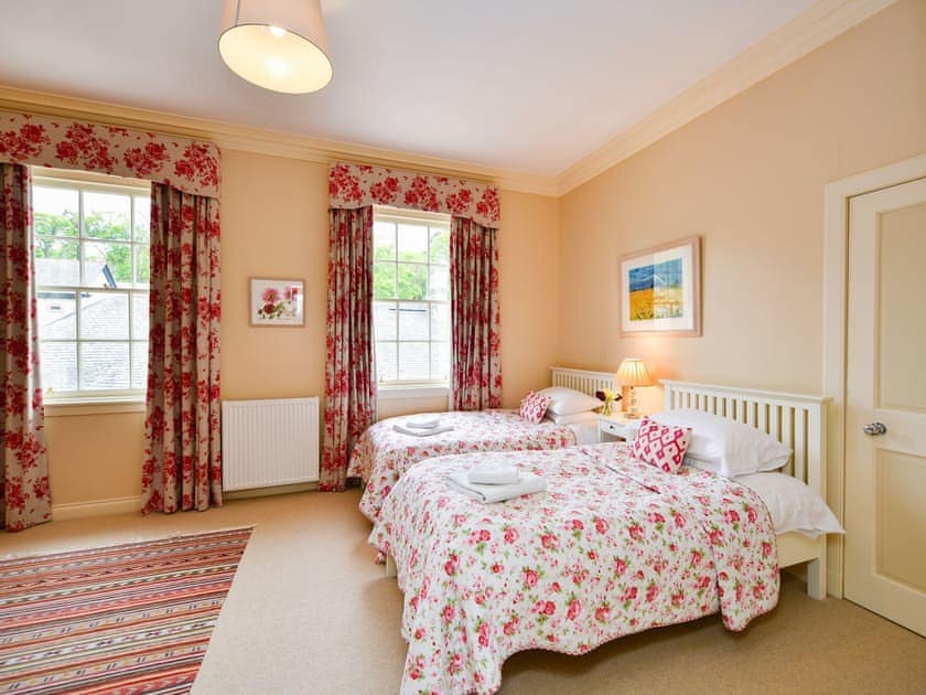 Twin bedroom | Garden Cottage - Corsewall Estate Holiday Cottages, Kirkcolm, near Stranraer
