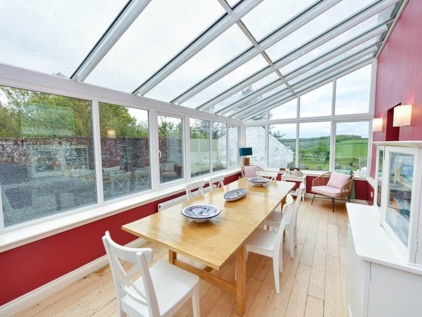 Conservatory | High Clachan Farmhouse - Corsewall Estate Holiday Cottages, Kirkcolm, near Stranraer