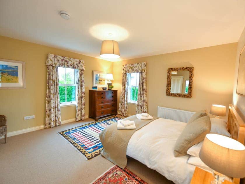 Double bedroom | High Clachan Farmhouse - Corsewall Estate Holiday Cottages, Kirkcolm, near Stranraer