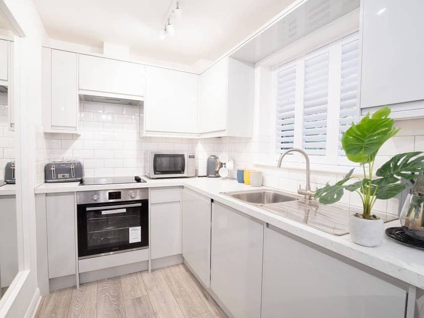 Kitchen area | Minsters Reach Apartment One - York Boutique Lets, York