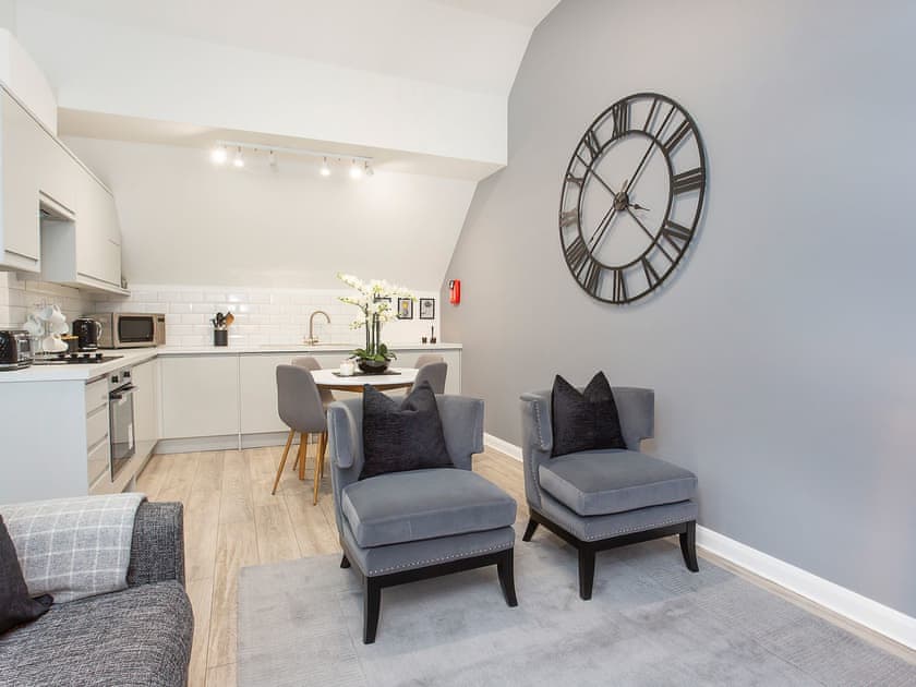Open plan living space | Minsters Reach Apartment Four - York Boutique Lets, York